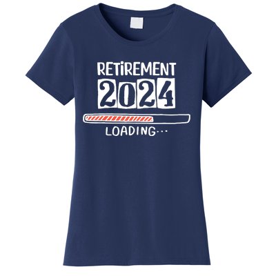 Funny Retirement 2024 Loading Countdown In Progress Women's T-Shirt