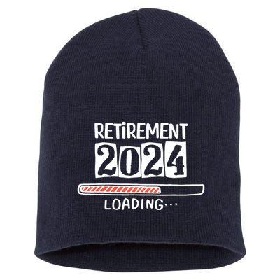 Funny Retirement 2024 Loading Countdown In Progress Short Acrylic Beanie