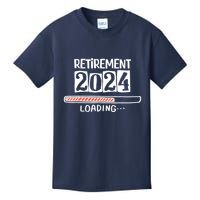 Funny Retirement 2024 Loading Countdown In Progress Kids T-Shirt