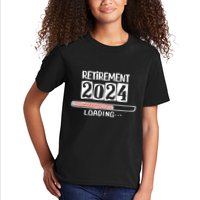 Funny Retirement 2024 Loading Countdown In Progress Kids T-Shirt
