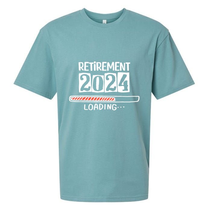 Funny Retirement 2024 Loading Countdown In Progress Sueded Cloud Jersey T-Shirt