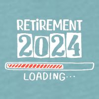 Funny Retirement 2024 Loading Countdown In Progress Sueded Cloud Jersey T-Shirt