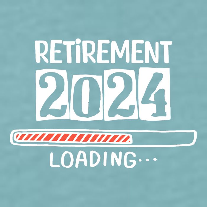 Funny Retirement 2024 Loading Countdown In Progress Sueded Cloud Jersey T-Shirt