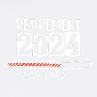 Funny Retirement 2024 Loading Countdown In Progress Garment-Dyed Sweatshirt