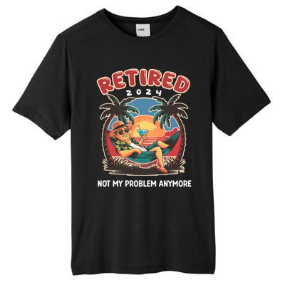 Funny Retired 2024 Not My Problem Anymore Tall Fusion ChromaSoft Performance T-Shirt