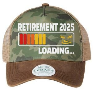 Funny Retirement 2025 Loading Retired Countdown Legacy Tie Dye Trucker Hat