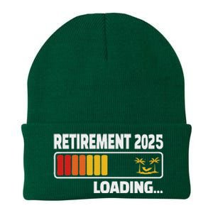 Funny Retirement 2025 Loading Retired Countdown Knit Cap Winter Beanie