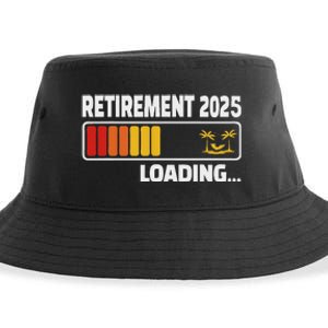 Funny Retirement 2025 Loading Retired Countdown Sustainable Bucket Hat