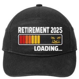 Funny Retirement 2025 Loading Retired Countdown 7-Panel Snapback Hat