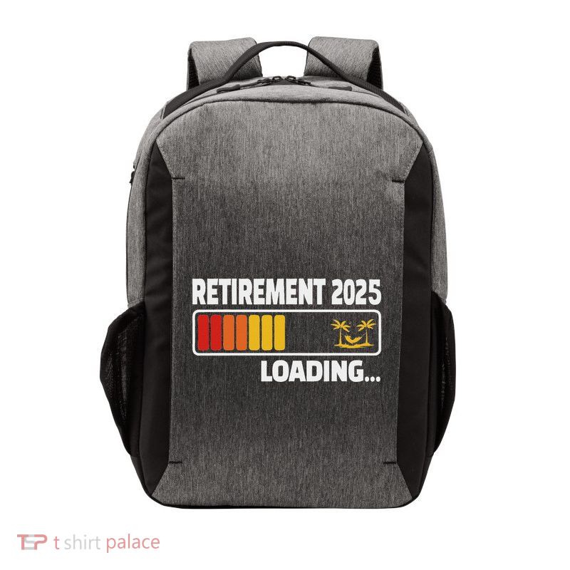 Funny Retirement 2025 Loading Retired Countdown Vector Backpack
