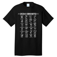 Formula Racing 2024 Circuits Race Car Formula Racing Gift Tall T-Shirt