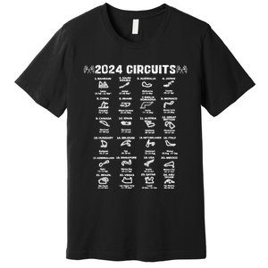 Formula Racing 2024 Circuits Race Car Formula Racing Gift Premium T-Shirt