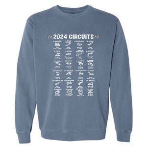 Formula Racing 2024 Circuits Race Car Formula Racing Gift Garment-Dyed Sweatshirt