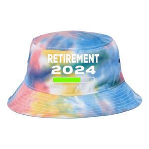 Funny Retirement 2024 loading Retired Countdown Tie Dye Newport Bucket Hat