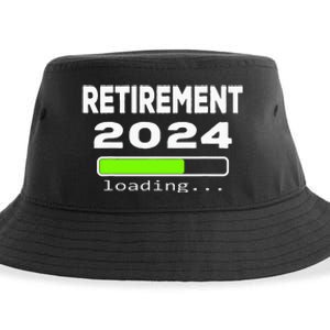 Funny Retirement 2024 loading Retired Countdown Sustainable Bucket Hat