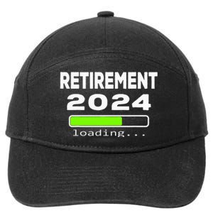 Funny Retirement 2024 loading Retired Countdown 7-Panel Snapback Hat