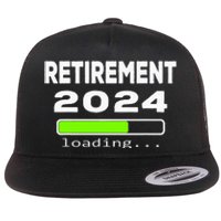 Funny Retirement 2024 loading Retired Countdown Flat Bill Trucker Hat