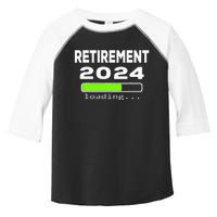 Funny Retirement 2024 loading Retired Countdown Toddler Fine Jersey T-Shirt