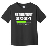 Funny Retirement 2024 loading Retired Countdown Toddler T-Shirt