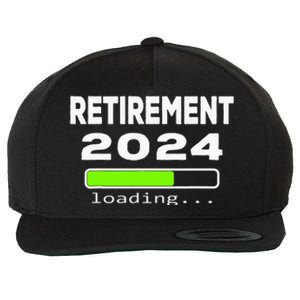 Funny Retirement 2024 loading Retired Countdown Wool Snapback Cap