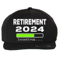 Funny Retirement 2024 loading Retired Countdown Wool Snapback Cap