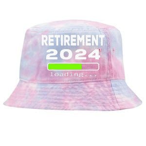 Funny Retirement 2024 loading Retired Countdown Tie-Dyed Bucket Hat