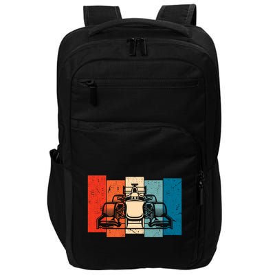 Formula Racing 2024 Race Car Vintage Retro Formula Impact Tech Backpack