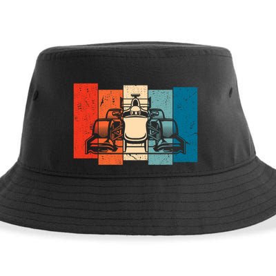 Formula Racing 2024 Race Car Vintage Retro Formula Sustainable Bucket Hat