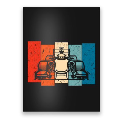 Formula Racing 2024 Race Car Vintage Retro Formula Poster