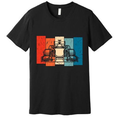 Formula Racing 2024 Race Car Vintage Retro Formula Premium T-Shirt