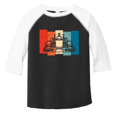 Formula Racing 2024 Race Car Vintage Retro Formula Toddler Fine Jersey T-Shirt