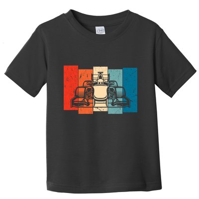 Formula Racing 2024 Race Car Vintage Retro Formula Toddler T-Shirt