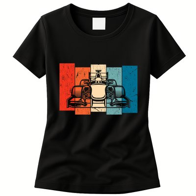 Formula Racing 2024 Race Car Vintage Retro Formula Womens T-Shirt