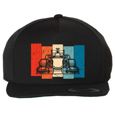 Formula Racing 2024 Race Car Vintage Retro Formula Wool Snapback Cap