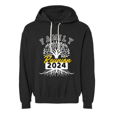 Family Reunion 2024 Attend Meeting Group Vintage Garment-Dyed Fleece Hoodie