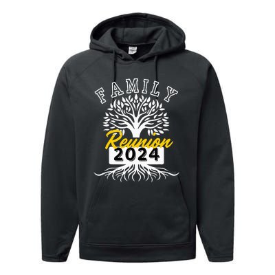 Family Reunion 2024 Attend Meeting Group Vintage Performance Fleece Hoodie