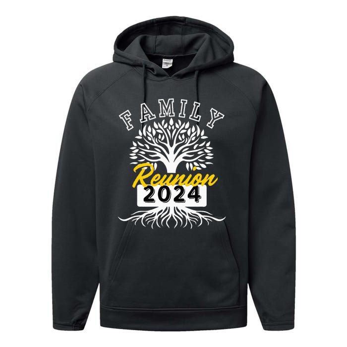 Family Reunion 2024 Attend Meeting Group Vintage Performance Fleece Hoodie