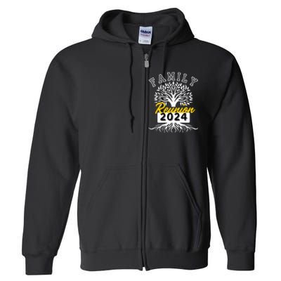 Family Reunion 2024 Attend Meeting Group Vintage Full Zip Hoodie