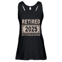 Funny Retired 2025 Not My Problem Anymore Ladies Essential Flowy Tank