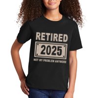 Funny Retired 2025 Not My Problem Anymore Kids T-Shirt