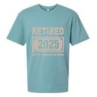 Funny Retired 2025 Not My Problem Anymore Sueded Cloud Jersey T-Shirt
