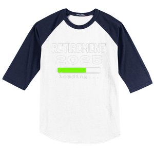 Funny Retirement 2025 Loading Retired Countdown Baseball Sleeve Shirt