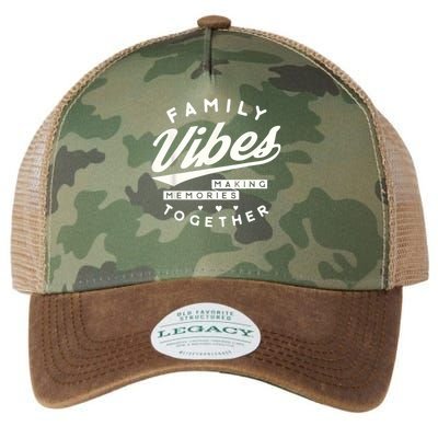 Family reunion 2025 Family Vibes Making Memories matching Legacy Tie Dye Trucker Hat