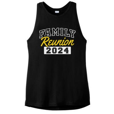 Family Reunion 2024 Gathering Fun Celebration Ladies PosiCharge Tri-Blend Wicking Tank