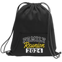 Family Reunion 2024 Gathering Fun Celebration Sweatshirt Cinch Pack Bag