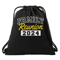 Family Reunion 2024 Gathering Fun Celebration Drawstring Bag