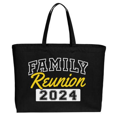 Family Reunion 2024 Gathering Fun Celebration Cotton Canvas Jumbo Tote