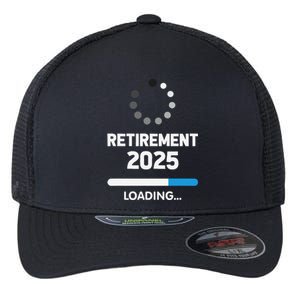 Funny Retirement 2025 Loading Retired Countdown In Progress Flexfit Unipanel Trucker Cap