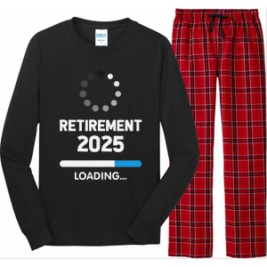 Funny Retirement 2025 Loading Retired Countdown In Progress Long Sleeve Pajama Set