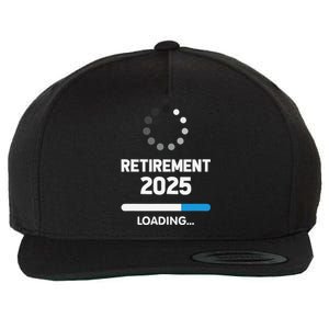 Funny Retirement 2025 Loading Retired Countdown In Progress Wool Snapback Cap